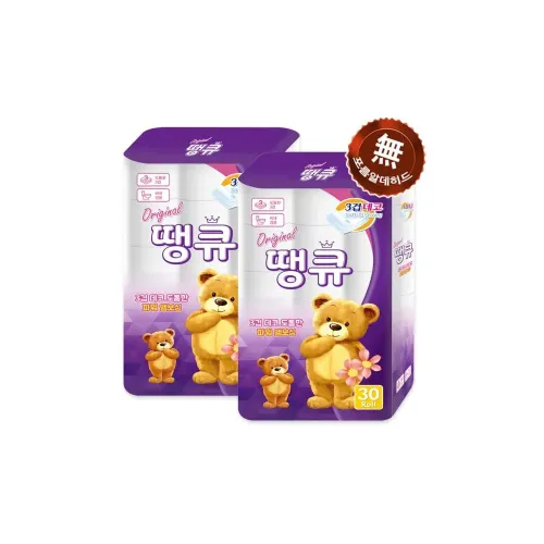 Original 땡큐 화장지 휴지 3겹 14M 30롤 X 2팩