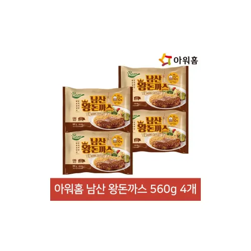 아워홈 남산 왕돈까스 560g X 4팩