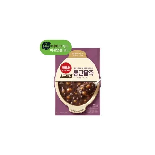 CJ 비비고 햇반소프트밀 통단팥죽 280g X 4개