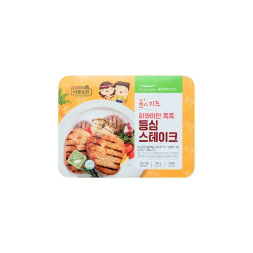 풀무원 풀스키즈 하와이안 촉촉등심스테이크 500g