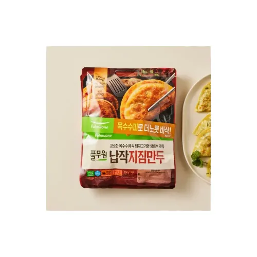 풀무원 납작 지짐만두 350g X 2봉