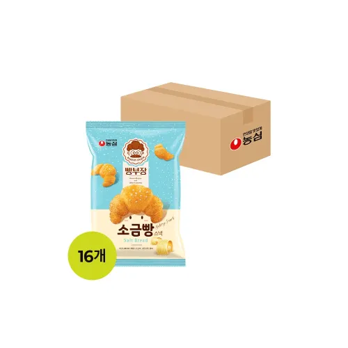 농심 빵부장 소금빵 55g X 16개